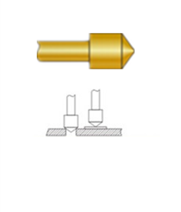 圓錐頭探針、探針用法圖、探針原理圖、測(cè)試探針圖片