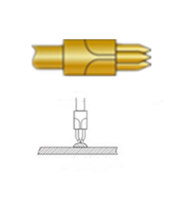 三尖頭探針、探針用法圖、探針原理圖、測(cè)試探針圖片
