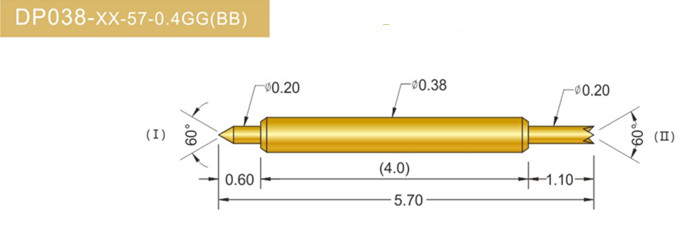 038雙頭探針、雙向探針探針、BGA雙頭探針、雙向彈簧探針、雙頭探針圖片